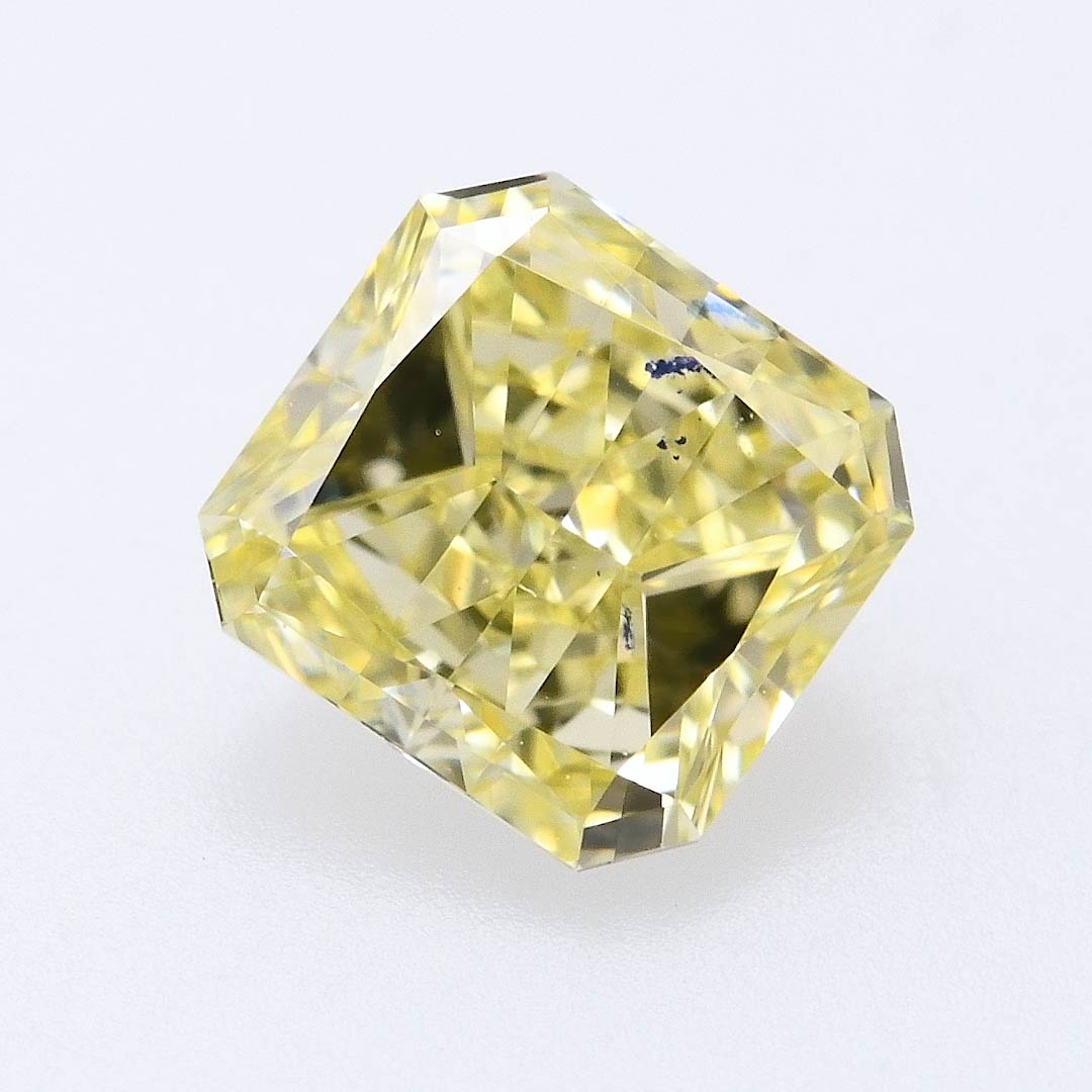 0.32 Carat, Fancy Yellow Diamond, Radiant Shape, VVS1 Clarity, IGI, SKU ...