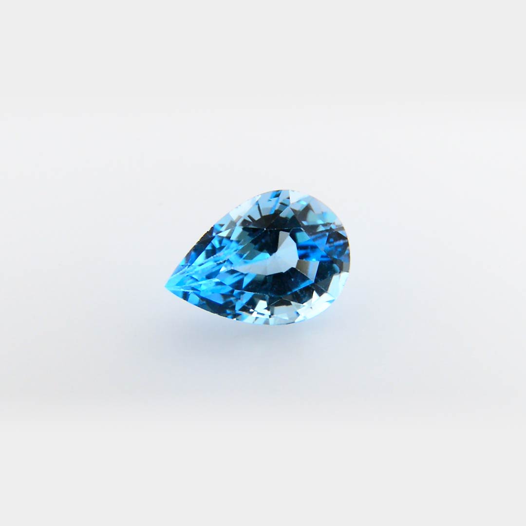 2.41 carat, Blue, Topaz, Pear Shape, SKU 230032